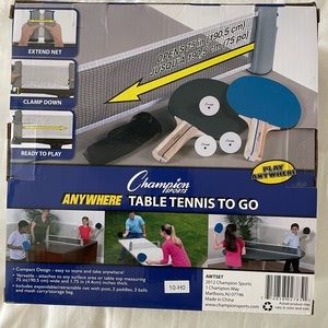 Champion Sports Anywhere Table Tennis To Go